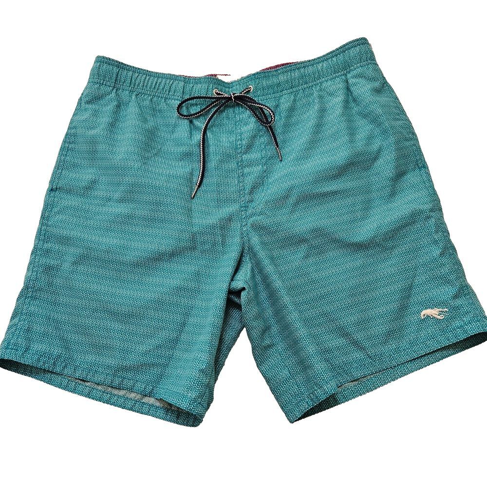 Ted Baker Men's Blue Patterned Swim Trunk Shorts Sz 3/M Beach Nautical Preppy